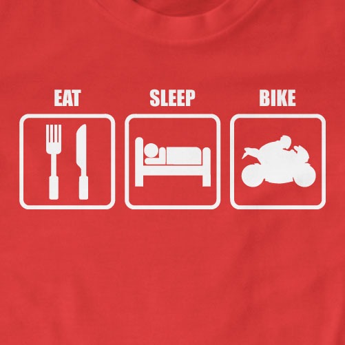 Eat Sleep Bike T-Shirt | Gift, Motorbike, Motorcycle, Slogan
