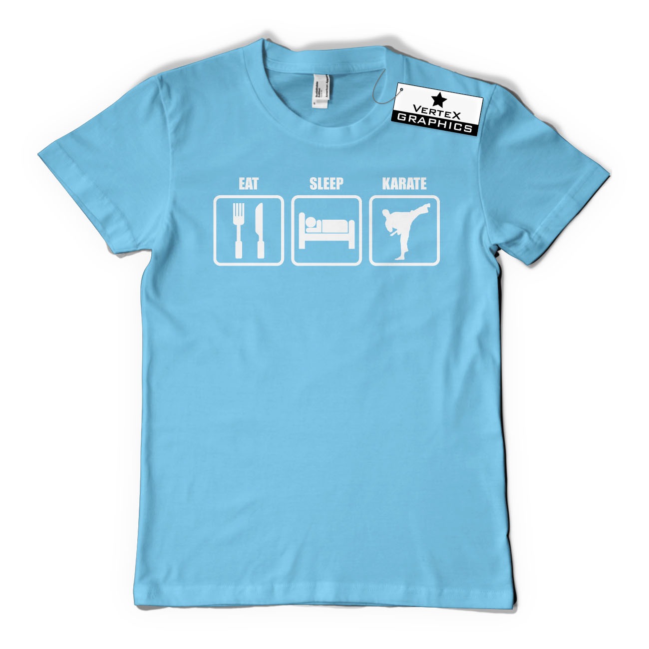 Maglietta Karate Eat Sleep Karate - Unisex Per Arti Marziali