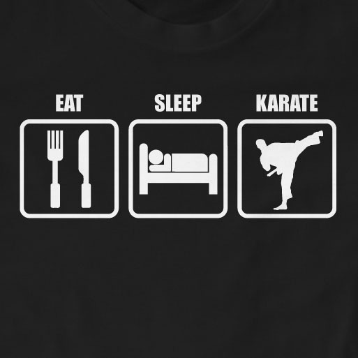 Eat Sleep Karate T-Shirt | Gift, Karate, Slogan