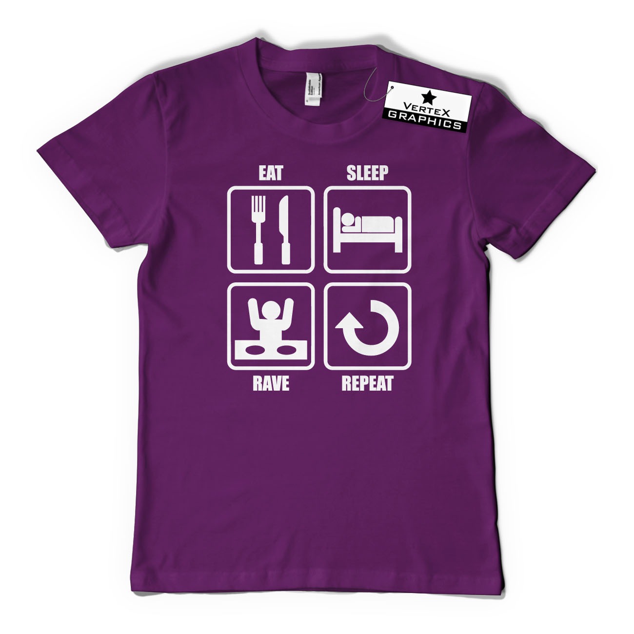 Eat Sleep Rave Repeat T-Shirt | Gift, Music, Slogan | eBay