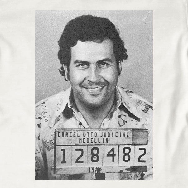 Pablo Escobar Mugshot T-Shirt | Cartel, Drugs, Mugshot, Narcos, TV