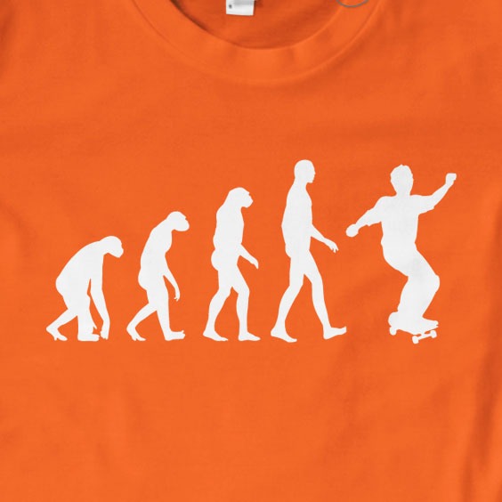 Skateboard Evolution T-Shirt | Gift, Skateboard, Slogan
